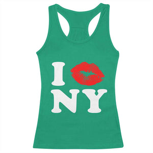 I Love NY Racerback Tank Top Sexy Lips Red Lipstick Kiss New York Lover Travel Gift TS10 Irish Green Print Your Wear