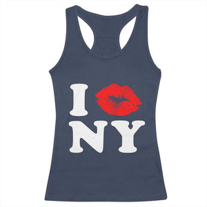 I Love NY Racerback Tank Top Sexy Lips Red Lipstick Kiss New York Lover Travel Gift TS10 Navy Print Your Wear