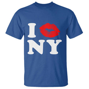 I Love NY T Shirt Sexy Lips Red Lipstick Kiss New York Lover Travel Gift TS10 Royal Blue Print Your Wear