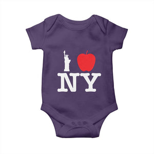 I Love NY Baby Onesie New York Lover Travel Gift TS10 Purple Print Your Wear