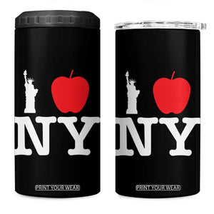 I Love NY 4 in 1 Can Cooler Tumbler New York Lover Travel Gift TS10 One Size: 16 oz Black Print Your Wear