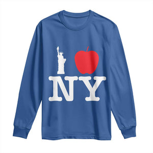 I Love NY Long Sleeve Shirt New York Lover Travel Gift TS10 Royal Blue Print Your Wear