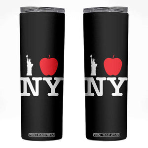 I Love NY Skinny Tumbler New York Lover Travel Gift TS10 Black Print Your Wear