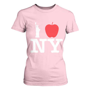I Love NY T Shirt For Women New York Lover Travel Gift TS10 Light Pink Print Your Wear