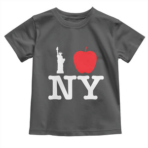 I Love NY Toddler T Shirt New York Lover Travel Gift TS10 Dark Heather Print Your Wear