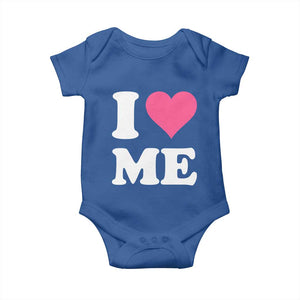 I Love Me Baby Onesie Funny Self Love Pink Heart Positive Vibes TS10 Royal Blue Print Your Wear