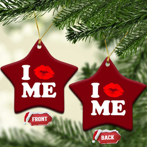 I Love ME Ceramic Ornament Sexy Lips Red Lipstick Kiss Self Love TS10 Print Your Wear