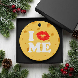 I Love ME Ceramic Ornament Sexy Lips Red Lipstick Kiss Self Love TS10 1pc Yellow Cheese Print Your Wear