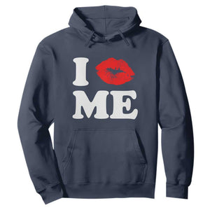 I Love ME Hoodie Sexy Lips Red Lipstick Kiss Self Love TS10 Navy Print Your Wear