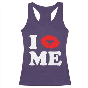 I Love ME Racerback Tank Top Sexy Lips Red Lipstick Kiss Self Love TS10 Purple Print Your Wear