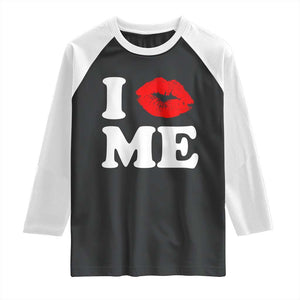 I Love ME Raglan Shirt Sexy Lips Red Lipstick Kiss Self Love TS10 Black White Print Your Wear