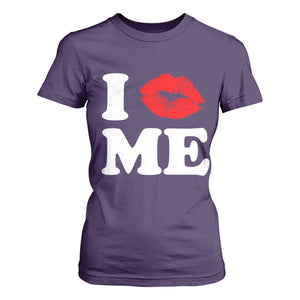 I Love ME T Shirt For Women Sexy Lips Red Lipstick Kiss Self Love TS10 Purple Print Your Wear