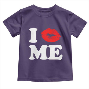 I Love ME Toddler T Shirt Sexy Lips Red Lipstick Kiss Self Love TS10 Purple Print Your Wear