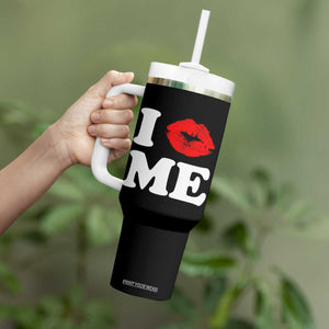 I Love ME Tumbler With Handle Sexy Lips Red Lipstick Kiss Self Love TS10 Print Your Wear