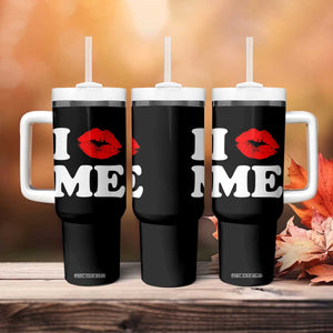 I Love ME Tumbler With Handle Sexy Lips Red Lipstick Kiss Self Love TS10 Print Your Wear
