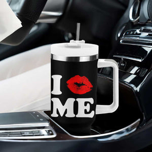 I Love ME Tumbler With Handle Sexy Lips Red Lipstick Kiss Self Love TS10 Print Your Wear