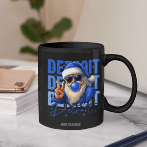 Detroit Football Christmas Coffee Mug Santa Retro Lions Fan TS10 Print Your Wear