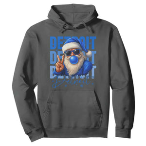 LF Football Christmas Hoodie Santa Retro Sports Fan Game Day TS10 Dark Heather Print Your Wear