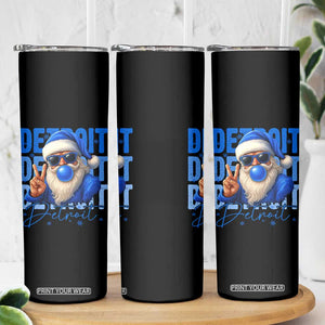 Detroit Football Christmas Skinny Tumbler Santa Retro Lions Fan TS10 Print Your Wear