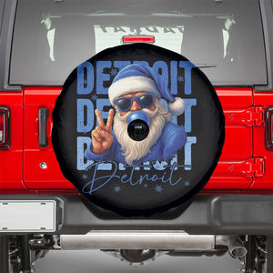 Detroit Football Christmas Spare Tire Cover Santa Retro Lions Fan TS10 Black Print Your Wear