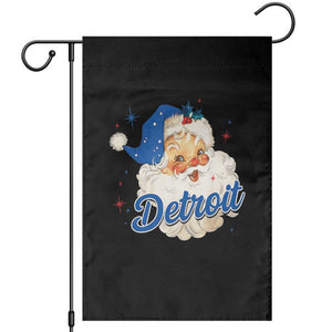 Christmas Detroit Football Garden Flag Vintage Santa Lions Fan TS10 Black Print Your Wear