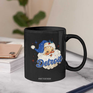 Christmas Detroit Football Coffee Mug Vintage Santa Lions Fan TS10 Print Your Wear