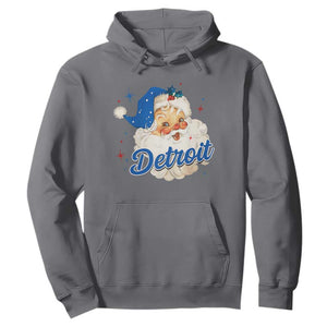 Christmas Detroit Football Hoodie Vintage Santa Lions Fan TS10 Charcoal Print Your Wear