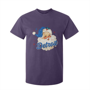 Christmas Detroit Football T Shirt For Kid Vintage Santa Lions Fan TS10 Purple Print Your Wear