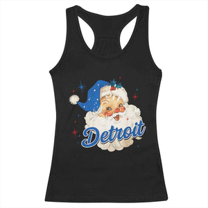 Christmas Detroit Football Racerback Tank Top Vintage Santa Lions Fan TS10 Black Print Your Wear