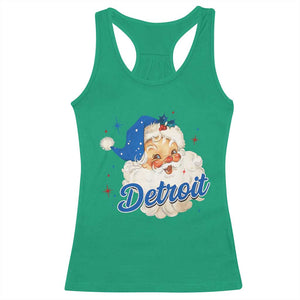 Christmas Detroit Football Racerback Tank Top Vintage Santa Lions Fan TS10 Irish Green Print Your Wear