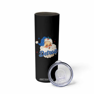 Christmas Detroit Football Skinny Tumbler Vintage Santa Lions Fan TS10 Print Your Wear
