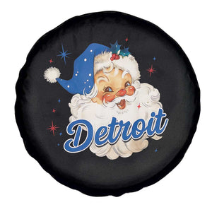 Christmas Detroit Football Spare Tire Cover Vintage Santa Lions Fan TS10 Print Your Wear