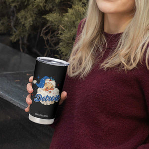 Christmas Detroit Football Tumbler Cup Vintage Santa Lions Fan TS10 Print Your Wear