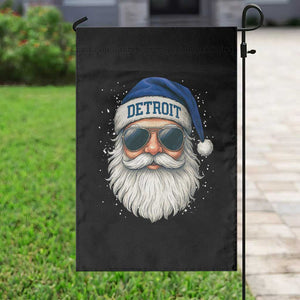 Vintage Detroit Football Christmas Garden Flag Funny Retro Santa Lions Fan Xmas TS10 Print Your Wear