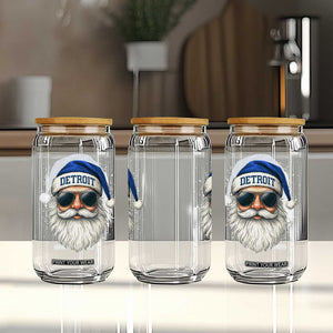 Vintage LF Football Christmas Glass Can Funny Retro Santa Sports Fan Xmas TS10 Print Your Wear