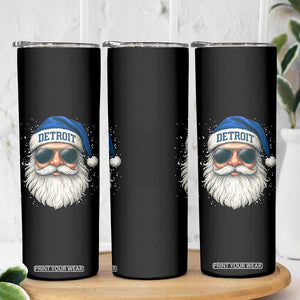 Vintage Detroit Football Christmas Skinny Tumbler Funny Retro Santa Lions Fan Xmas TS10 Print Your Wear