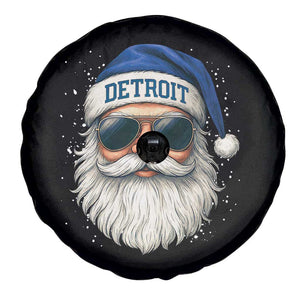 Vintage Detroit Football Christmas Spare Tire Cover Funny Retro Santa Lions Fan Xmas TS10 Print Your Wear