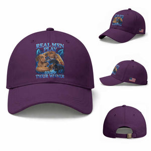 Funny Dachshund Dog Dad Baseball Cap Real Men Play With Their Wiener Funny Offensive