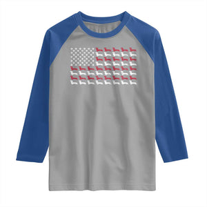 American Flag Vintage Patriotic Dachshund Dad Raglan Shirt Weiner Dog Fathers Day Gifts For Dog Lovers Dad TS10 Sport Gray Royal Print Your Wear