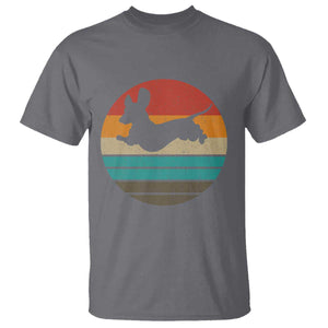Vintage Dachshund T Shirt 60s 70s Retro Grunge Weiner Dog Love TS10 Charcoal Print Your Wear