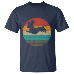 Vintage Dachshund T Shirt 60s 70s Retro Grunge Weiner Dog Love TS10 Navy Print Your Wear