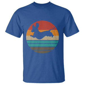 Vintage Dachshund T Shirt 60s 70s Retro Grunge Weiner Dog Love TS10 Royal Blue Print Your Wear