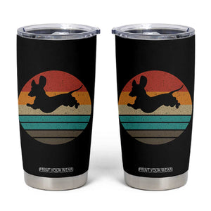 Vintage Dachshund Tumbler Cup 60s 70s Retro Grunge Weiner Dog Love TS10 Black Print Your Wear