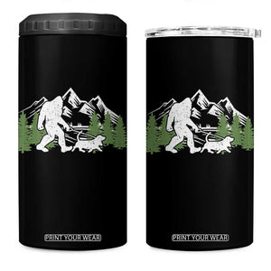 Bigfoot Walking Dachshund 4 in 1 Can Cooler Tumbler Funny Wiener Dog Gift Sasquatch TS10 One Size: 16 oz Black Print Your Wear