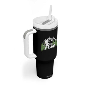 Bigfoot Walking Dachshund Tumbler With Handle Funny Wiener Dog Gift Sasquatch TS10 Print Your Wear