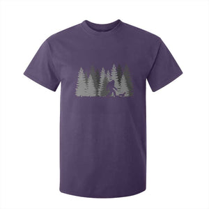 Bigfoot Walking Dachshund T Shirt For Kid Funny Wiener Dog Gift Forest Sasquatch Yeti TS10 Purple Print Your Wear