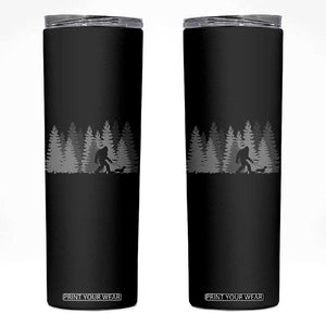 Bigfoot Walking Dachshund Skinny Tumbler Funny Wiener Dog Gift Forest Sasquatch Yeti TS10 Black Print Your Wear