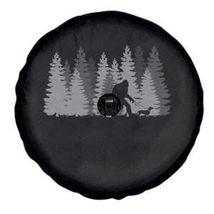Bigfoot Walking Dachshund Spare Tire Cover Funny Wiener Dog Gift Forest Sasquatch Yeti TS10 Print Your Wear