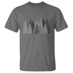 Bigfoot Walking Dachshund T Shirt Funny Wiener Dog Gift Forest Sasquatch Yeti TS10 Charcoal Print Your Wear