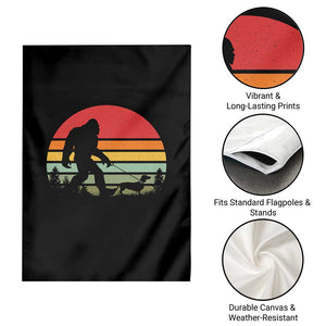 Retro Bigfoot Walking Dachshund Garden Flag Funny Doxie Wiener Dog Walker Vintage 70s 80s TS10 Print Your Wear